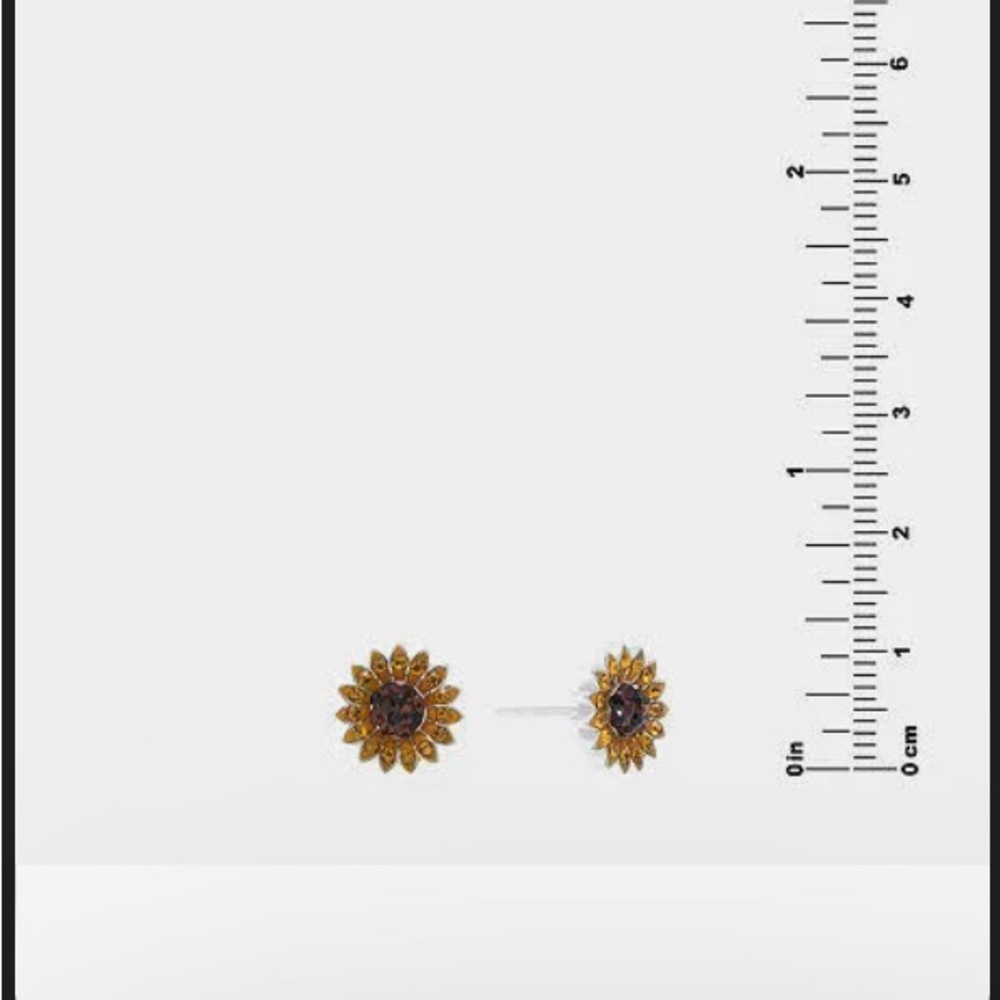 Sunflower Exquisite Earring Stud - image 3